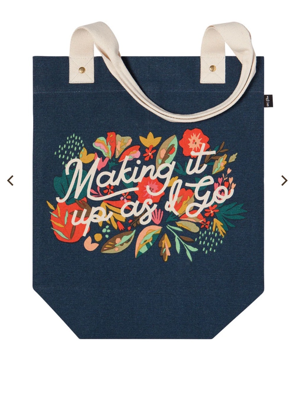 Danica Studio 'Making It Up As I Go' Floral Canvas Tote